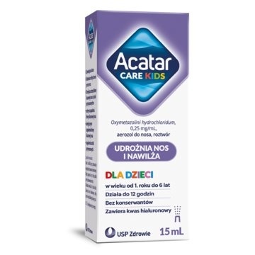 Acatar Care Kids 250 mcg/ml, aerozol do nosa, 15 ml  