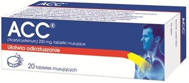 ACC 200 mg, tabletki musujące, 20 tabl.  