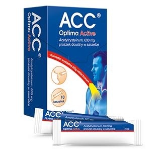 ACC Optima Active 600 mg, proszek doustny, 10 sasz.  