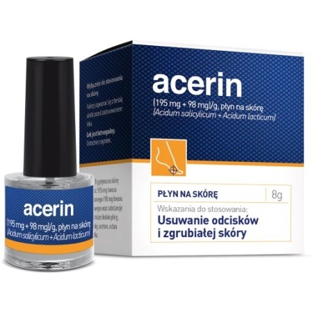 Acerin (195mg + 98mg)/g, płyn do stosowania na skórę, 8 g  