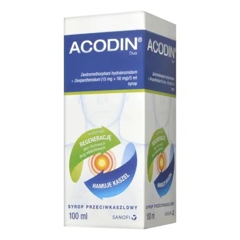 Acodin Duo (15mg + 50mg)/5ml, syrop, 100 ml (but.)  