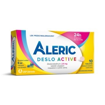Aleric Deslo Active 2,5 mg, tabletki ulegające rozpadowi w jamie ustnej, 10 tabl.  