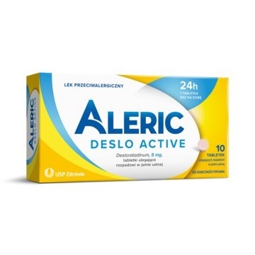 Aleric Deslo Active 5 mg, tabletki ulegające rozpadowi w jamie ustnej, 10 tabl.  