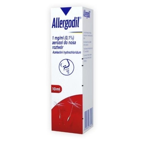 Allergodil 1 mg/ml, aerozol do nosa, 10 ml (but.)  
