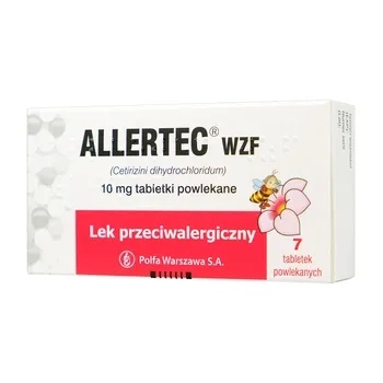 Allertec WZF 10 mg, tabletki powlekane, 7 tabl. (blist.)  