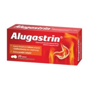 Alugastrin 340 mg, tabletki do rozgryzania i żucia, 20 tabl. (2 blist. po 10 tabl.)  