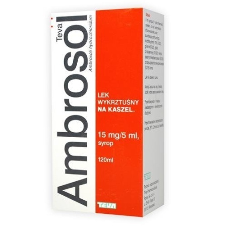 Ambrosol Teva 15 mg/5ml, syrop, 120 ml  