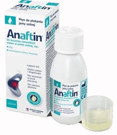 Anaftin płyn do płukania jamy ustnej, 120 ml  