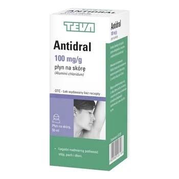 Antidral 100 mg/g, płyn do stosowania na skórę, 50 ml (but.)  