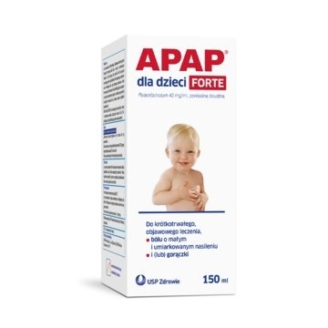 Apap dla dzieci Forte 40 mg/ml, zawiesina doustna, 150 ml  