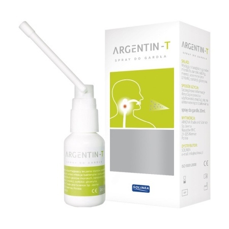 Argentin - T, Spray do gardła, 20 ml  