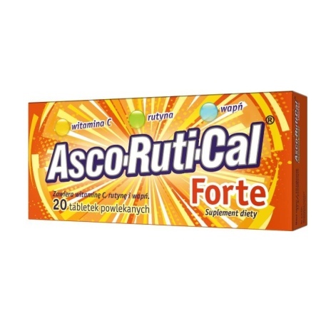 Ascorutical Forte, tabletki powlekane, 20 tabl.  