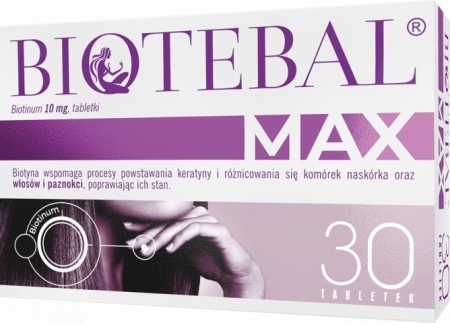 Biotebal Max 10 mg, tabletki, 30 tabl.  