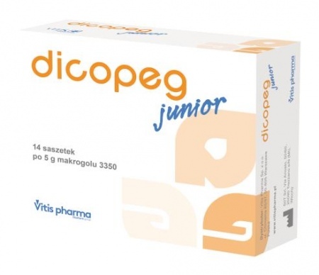 Dicopeg Junior, proszek do sporządzania zawiesiny doustnej, 14 sasz. po 5 g  