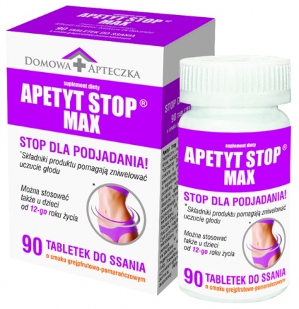 Domowa Apteczka- Apetyt Stop Max -90 tabletek do ssania