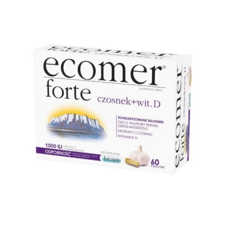 Ecomer Forte 450mg + 50mg, kapsułki twarde, 60 kaps.  
