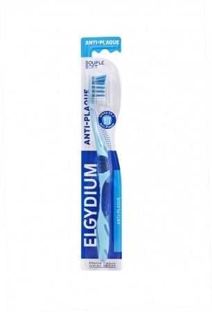 ELGYDIUM Anti-Plaque szczoteczka do zębów miękka, 1 szt.  