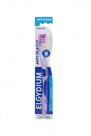 ELGYDIUM Anti-Plaque szczoteczka do zębów średnia, 1 szt.  