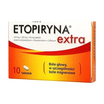 Etopiryna Extra 250 mg + 200 mg + 50 mg tabletki 10 tabl.