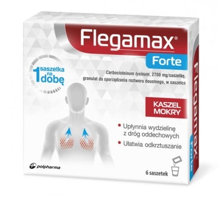 Flegamax Forte 2,7 g/sasz., granulat do sporządzania roztworu doustnego, 6 sasz.  