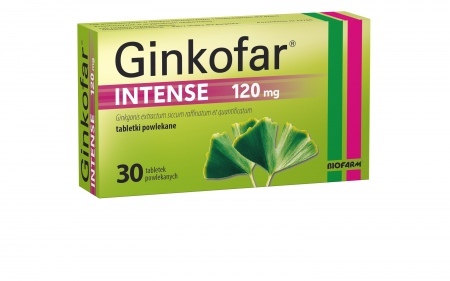 Ginkofar Intense tabletki powlekane, 120 mg * 30 szt.