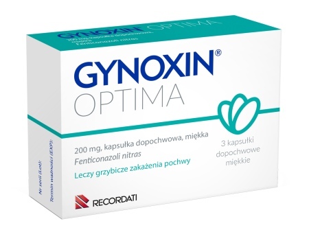 Gynoxin Optima 200 mg, kapsułka dopochwowa miękka, 3 kaps.  