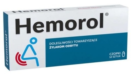 Hemorol - czopki doodbytnicze 12 sztuk