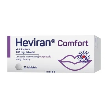 Heviran Comfort 200 mg, tabletki, 25 tabl.  