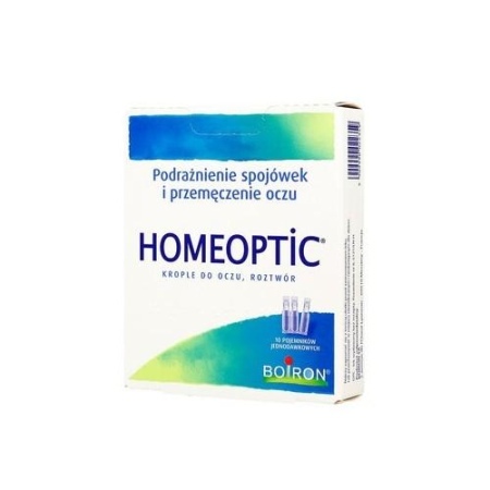 Homeoptic krople do oczu, roztwór 10 pojemników jednodawkowych 0,4 ml