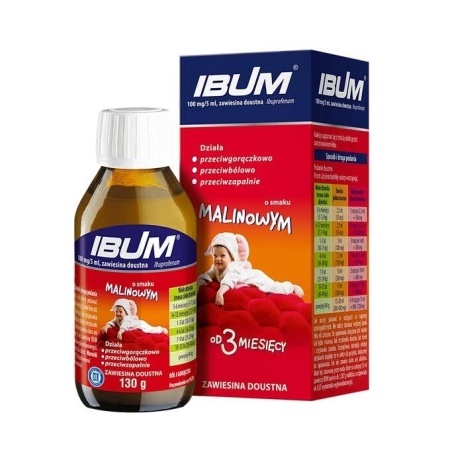 Ibum 100 mg/5ml, zawiesina doustna, 130 g  