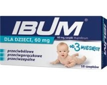 Ibum dla dzieci 60 mg, czopki doodbytnicze, 10 czop.  