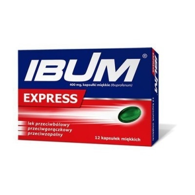 Ibum Express Forte (Ibum Express) 400 mg, kapsułki miękkie, 12 kaps.  