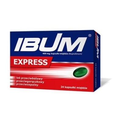 Ibum Express Forte (Ibum Express) 400 mg, kapsułki miękkie, 24 kaps.  