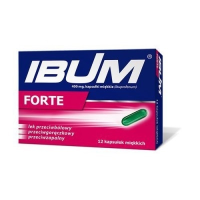 Ibum Forte 400 mg kapsułki miękkie 12 sztuk