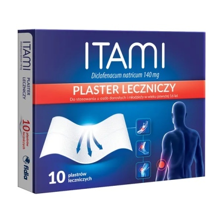 Itami (Diclodermex) 140 mg, plaster leczniczy, 10 plast.  