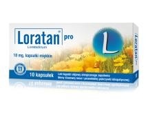 Loratan pro 10 mg kapsułki miękkie 10 sztuk