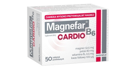 Magnefar B6 Cardio, tabletki *50 szt.