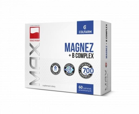 Magnez + B Complex, tabletki powlekane, 60 tabl.  