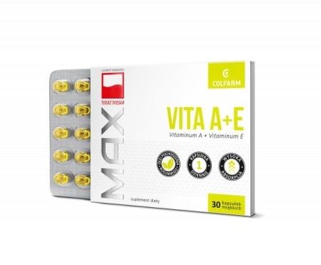 MAX VITA A+E kapsułek miękkich * 30 (25blistrów) BOX COLFARM