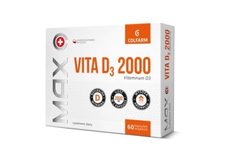 Max Vita D3 2000, kapsułki, 60 kaps.  