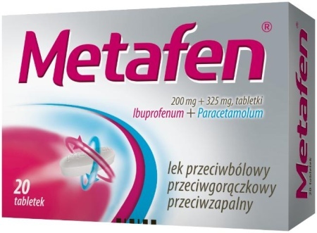 Metafen 200 mg + 325 mg tabletki 20 tabl.