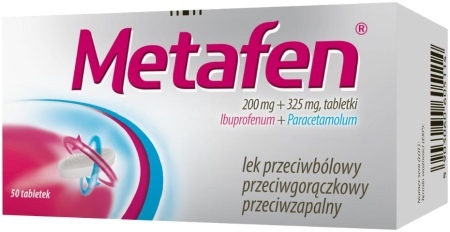 Metafen 200 mg + 325 mg tabletki 50 tabl.