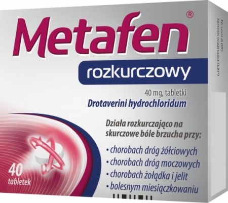 Metafen rozkurczowy 40 mg tabletki 40 tabl.