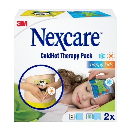 Nexcare ColdHot Therapy Pack Happy Kids Zimno-ciepły okład żelowy wielokrotnego użytku, 2 szt.  