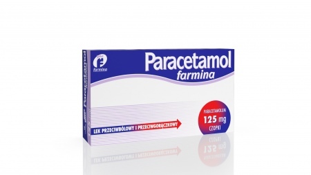 Paracetamol Farmina 125 mg czopki 10 szt.