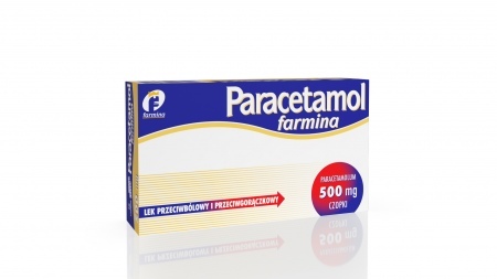 Paracetamol Farmina 500 mg, czopki doodbytnicze, 10 czop. (blist.)  
