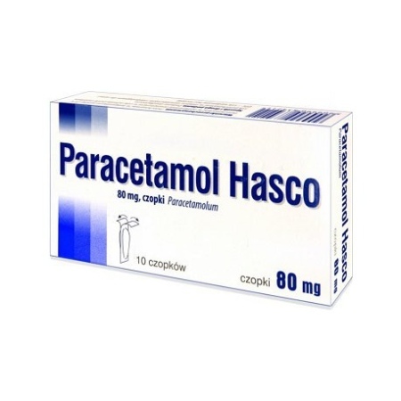 Paracetamol Hasco 80 mg czopki doodbytnicze 10 sztuk