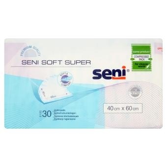 Seni Soft Super 40 x 60cm, podkłady higieniczne, 30 szt.