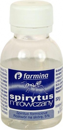 Spirytus mrówczany 5% roztwór na skórę 1 butelka 50 g