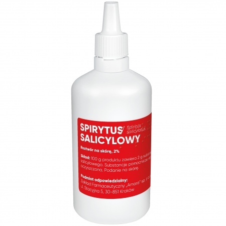 Spirytus salicylowy 2% roztwór na skórę 1 butelka 100 g